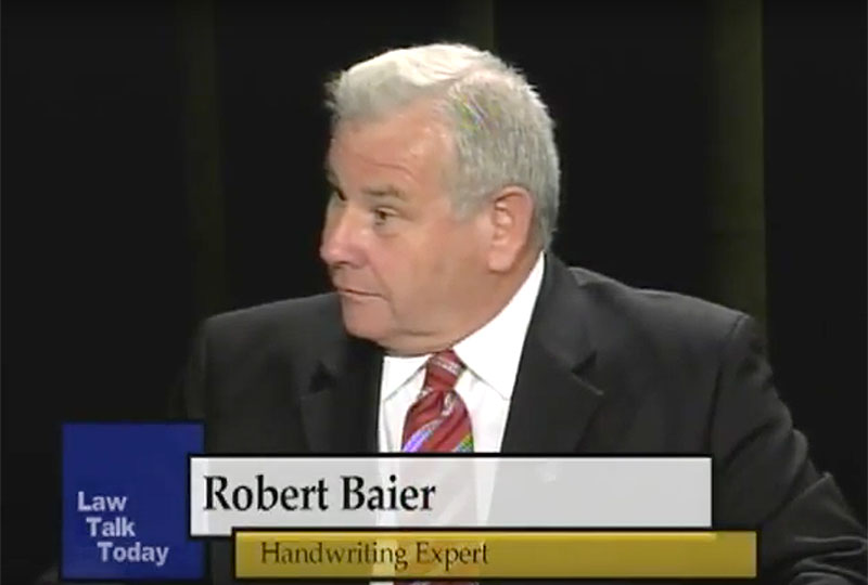 Bob Baier-Forensic Handwriting Expert and Document Examiner